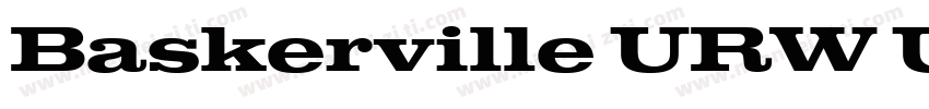 Baskerville URW Ultra Bold字体转换